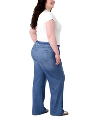 Seven7 Plus Denim Illusion Wide Leg Jeans