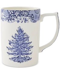 Spode Blue Italian Christmas Mugs, Set of 4