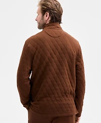 Club Room Men's Quilted Snap Mock Neck Sweater, Macy's Exclusive
