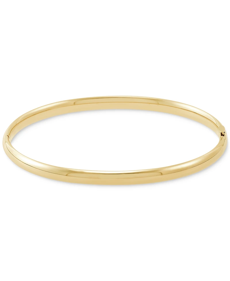 Macy's 14k Gold Polished Hinge Bangle Bracelet