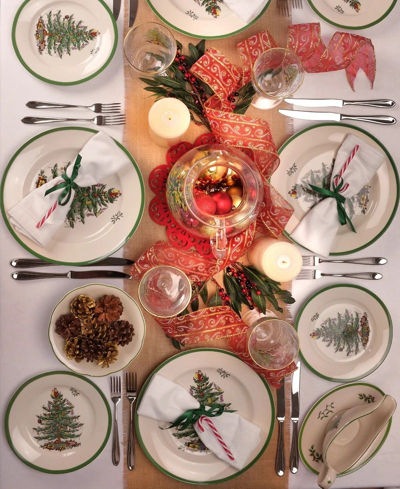 Spode Christmas Tree Luncheon Plate, 9"