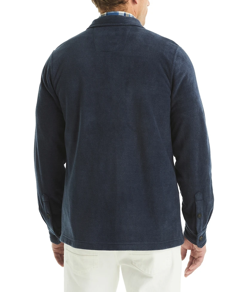 Nautica Men's Polar Fleece Button-Up Shirt