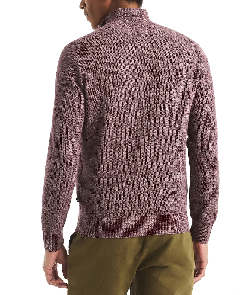 Nautica Men's Ribbed Collar Sweater