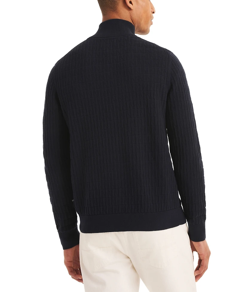 Nautica Men's Classic Fit Quarter Zip Sweater