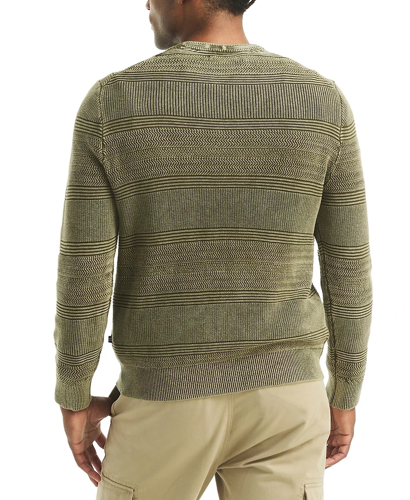 Nautica Men's Stonewashed Crewneck Sweater