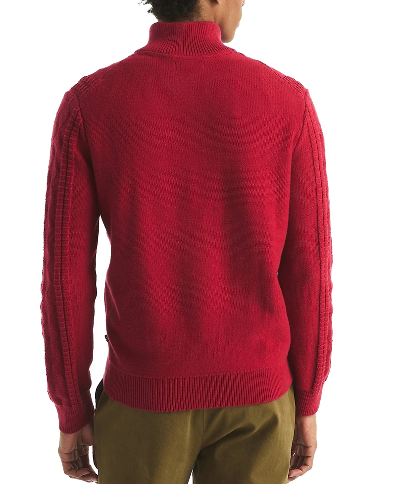 Nautica Men's Cable Long Sleeve Sweater