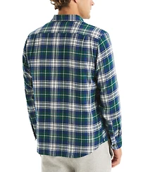 Nautica Men's Straight Collar Plaid Shirt