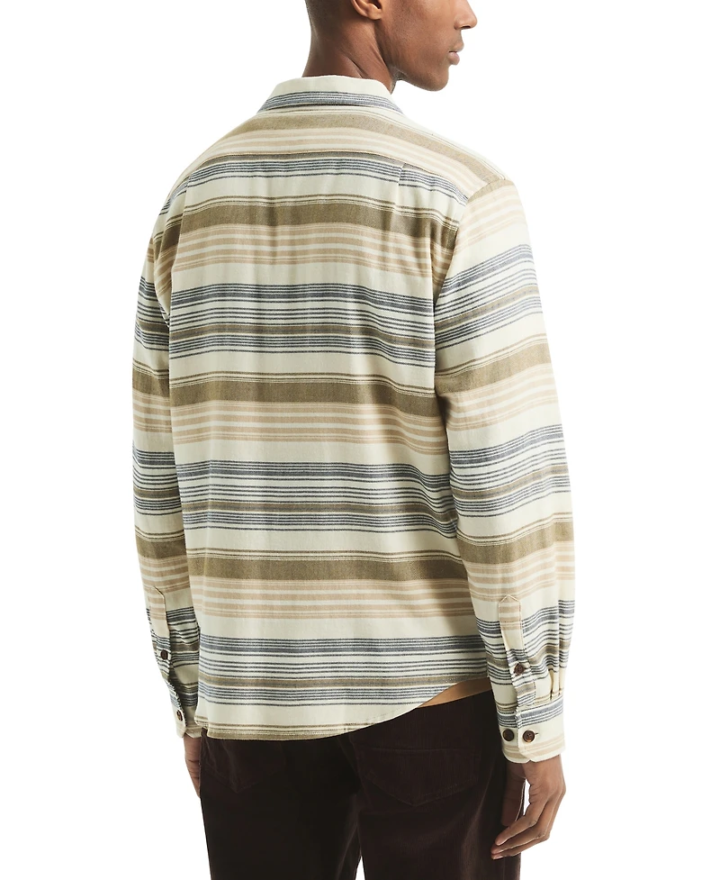 Nautica Men's Striped Long Sleeve Shirt