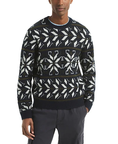 Nautica Men's Fair Isle Print Sweater