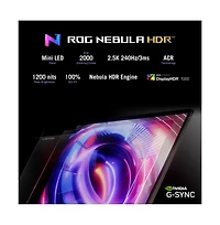 Asus 18" Rog Strix Scar 18 Gaming Laptop - Intel Core Ultra 9 Processor 275HX - Nvidia GeForce Rtx 5080 - 32GB/2TB Ssd - Win 11 Pro
