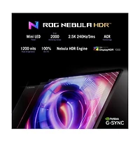 Asus 18" Rog Strix Scar 18 Gaming Laptop Intel Core Ultra 9 Processor 275HX 32GB Ram Nvidia GeForce Rtx 5090 Laptop Gpu 2TB Ssd Storage Windows 1