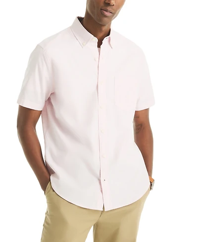 Nautica Men's Short Sleeve Button-Down Oxford Shirt