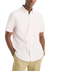 Nautica Men's Short Sleeve Button-Down Oxford Shirt