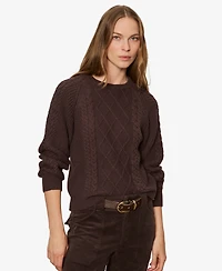 Sanctuary Women's Nomad Cable Popover Sweater