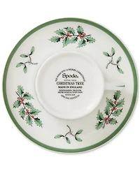 Spode Christmas Tree Espresso Cup & Saucers, Set of 4