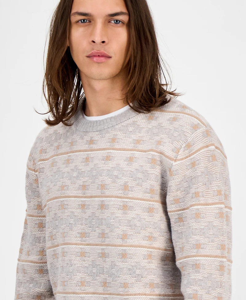 Sun + Stone Men's Archer Long-Sleeve Crewneck Sweater, Macy's Exclusive