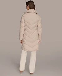 Donna Karan New York Women's Stretch Zip Closure Coat