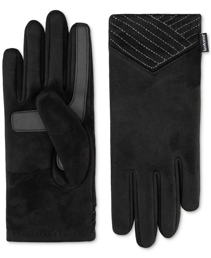 Isotoner Signature Women's Stretch Microsuede Gloves with SmarDRI and SmarTouch