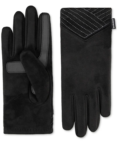 Isotoner Signature Women's Stretch Microsuede Gloves with SmarDRI and SmarTouch