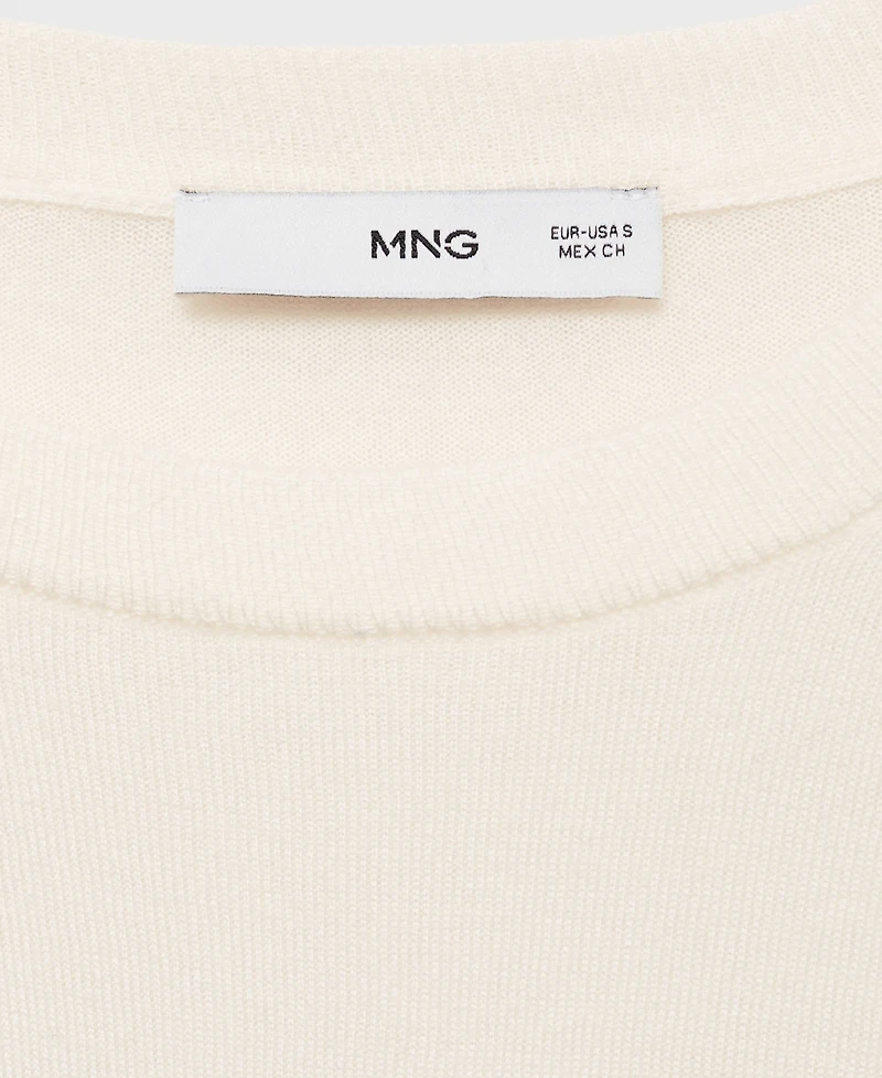Mango Women's Wool-Blend Round-Neck Sweater