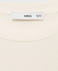 Mango Women's Wool-Blend Round-Neck Sweater