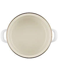 Le Creuset Enamel on Steel 3.8-Quart Petite Stockpot with Gold Rim
