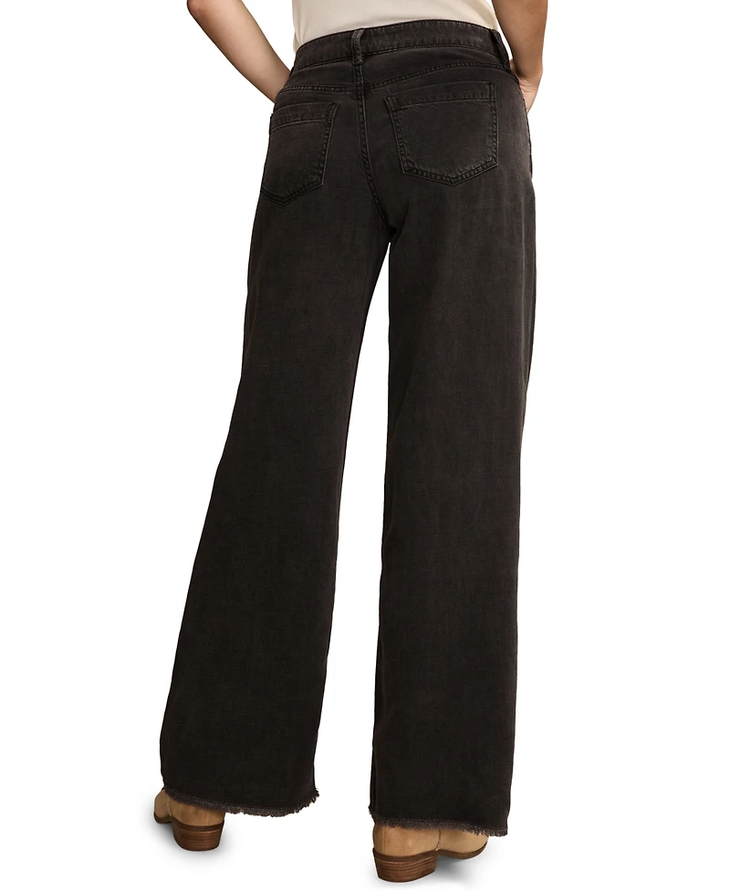 Lucky Brand Women's Liquid Denim Luxe Palazzo Jeans