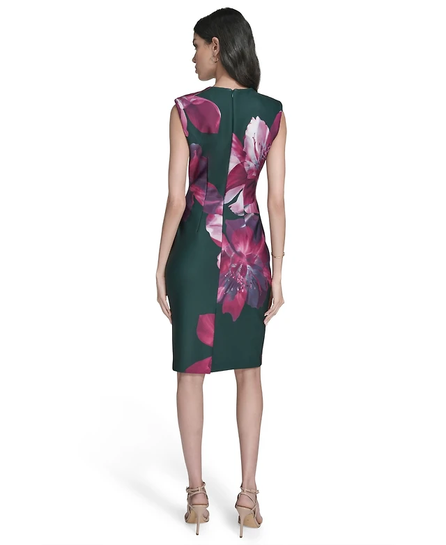 Calvin Klein Women's Crew Neck Printed Sheath Dress at CoolSprings