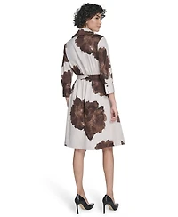 Calvin Klein Women's V-Neck Shirt Dress