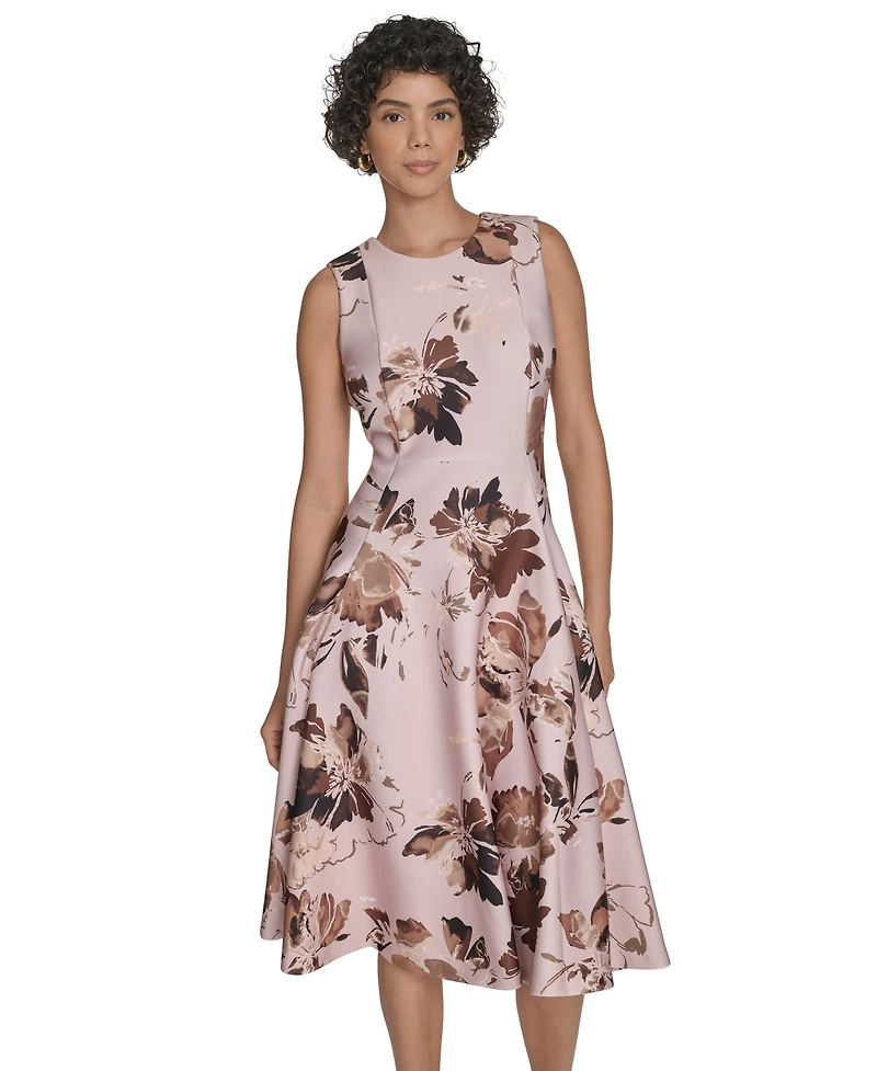Calvin Klein Women's Sleeveless Midi Dress