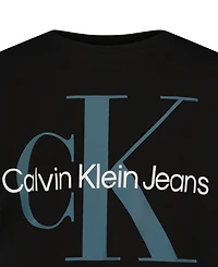 Calvin Klein Big Boys Monogram Logo Short Sleeve T-Shirt