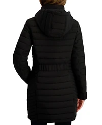 Nautica Women's Hooded Water-Resistant Puffer Coat
