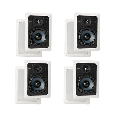 Polk Audio RC55i 2 Way In Wall Speakers - 4 Pack (White)