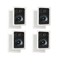 Polk Audio RC55i 2 Way In Wall Speakers - 4 Pack (White)