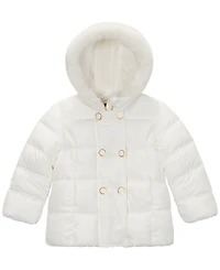 S Rothschild & Co Baby Girls Double Breasted Puffer Jacket