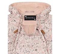 S Rothschild & Co Baby Girls Double Zip Floral Pram Snowsuit