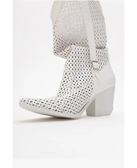 Prologue Shoes Larry Elasticated Block Heel Boot
