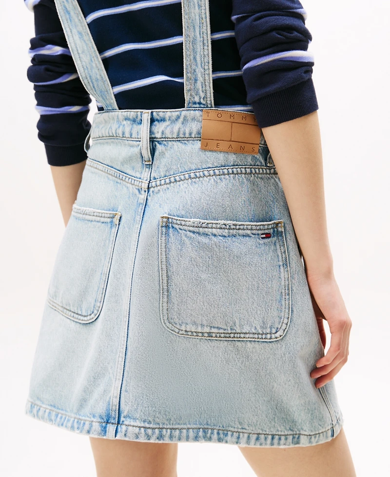 Tommy Jeans Women's Cotton Denim Dungaree Dress