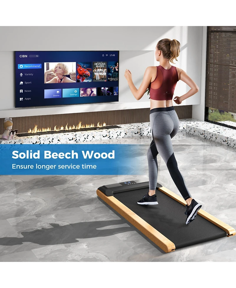 Akiudex 3-in-1 Under Desk Walking Pad with App Control and Led Display