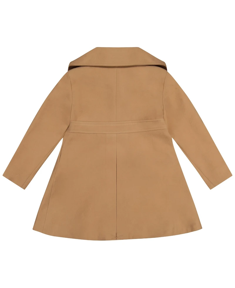 S Rothschild & Co Toddler and Little Girls Bow Waist Princess Coat