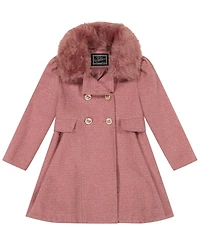 S Rothschild & Co Toddler and Little Girls Tweed Princess Dress Coat