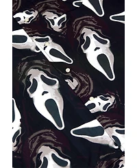 OppoSuits Men's Official GhostFace Hawaii Shirt - Halloween Themed Party Short Sleeve Multicolor