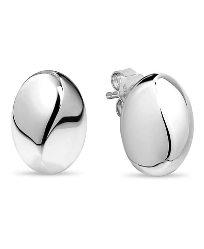 Devata Dome Stud Earrings in Sterling Silver