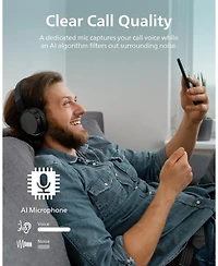 Philips H3209 Wireless Headphones,On-Ear Bluetooth Headphones, 25H Battery Life, Fast Charging, Bluetooth 503, Dark Black