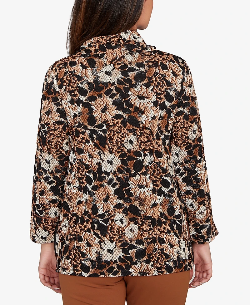 Ruby Rd. Petite Vintage Paisley Embellished Top