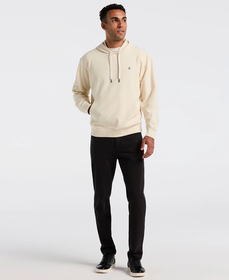 Original Penguin Men's Knit Twill Long Sleeve Hoodie