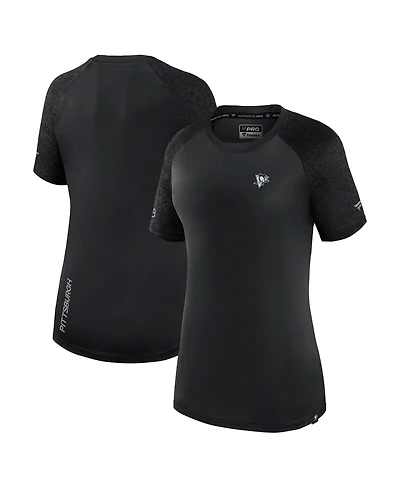 Fanatics Women's Black Pittsburgh Penguins Authentic Pro Tech T-Shirt