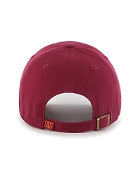 '47 Brand Men's Burgundy Washington Commanders Cleanup Adjustable Hat