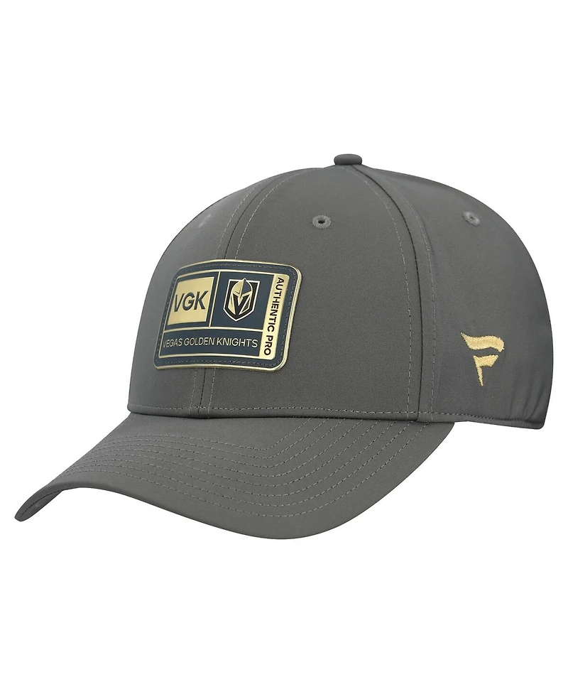 Fanatics Men's Gray Vegas Golden Knights Authentic Pro Training Camp Flex Hat