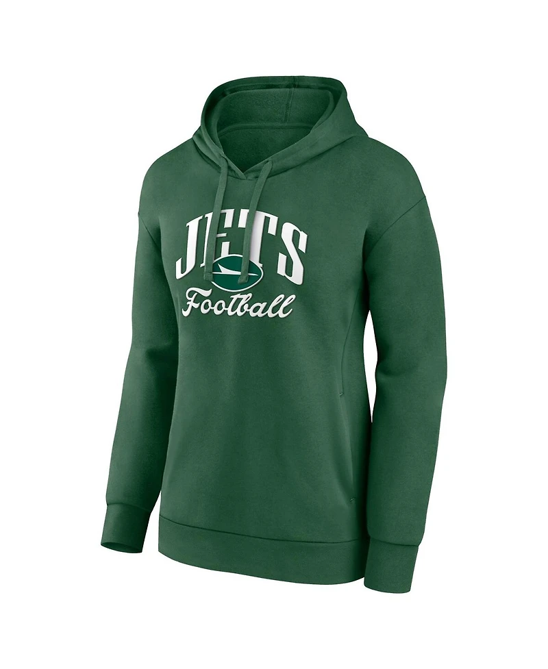 Fanatics Women's Green New York Jets Victory Script Pullover Hoodie